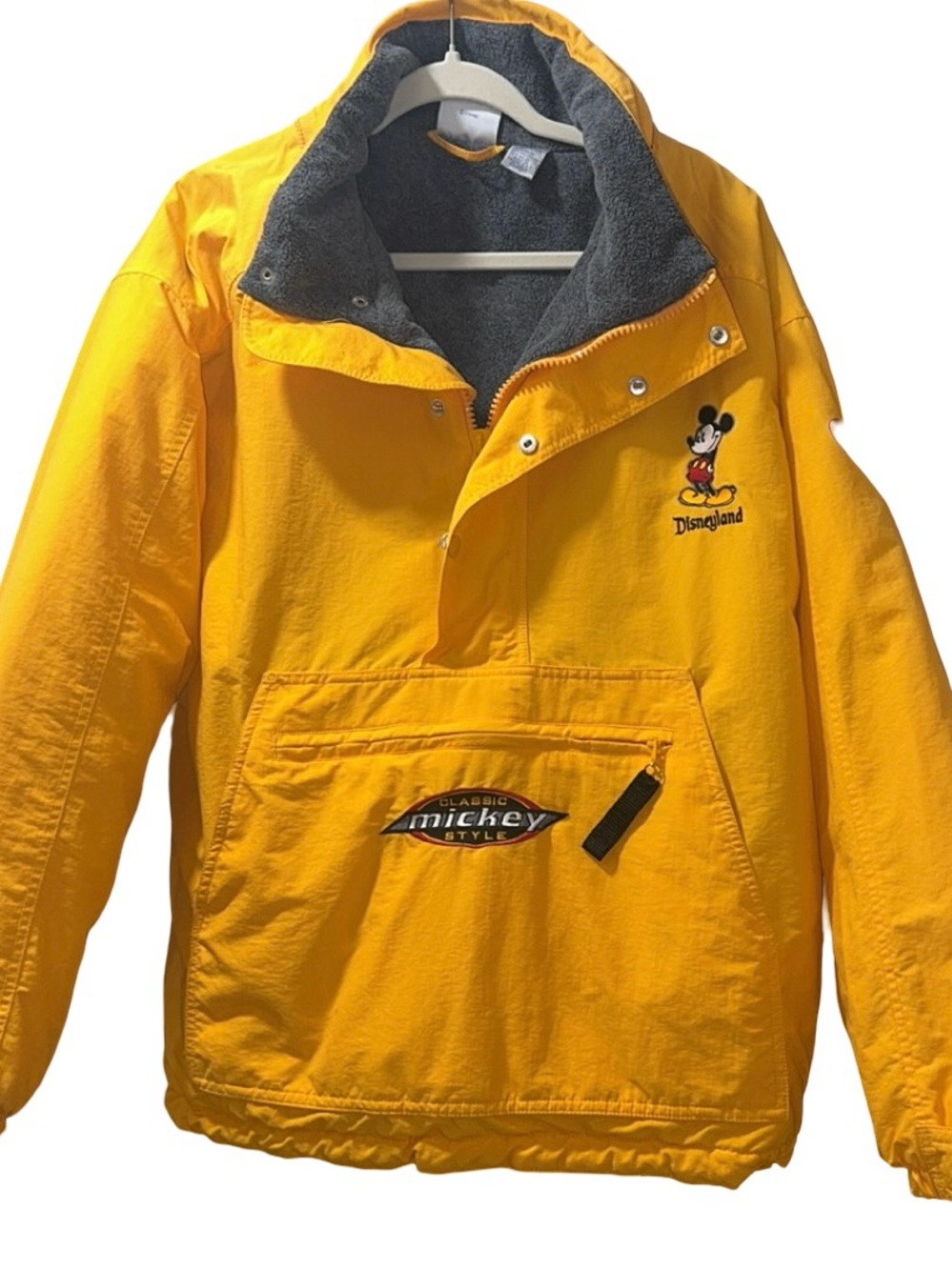Disneyland Mickey Classic Yellow Pullover Jacket